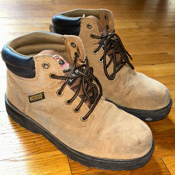 Brahma Shoes Brahma Mens Alpha Waterproof 6 Steel Toe Work Boots